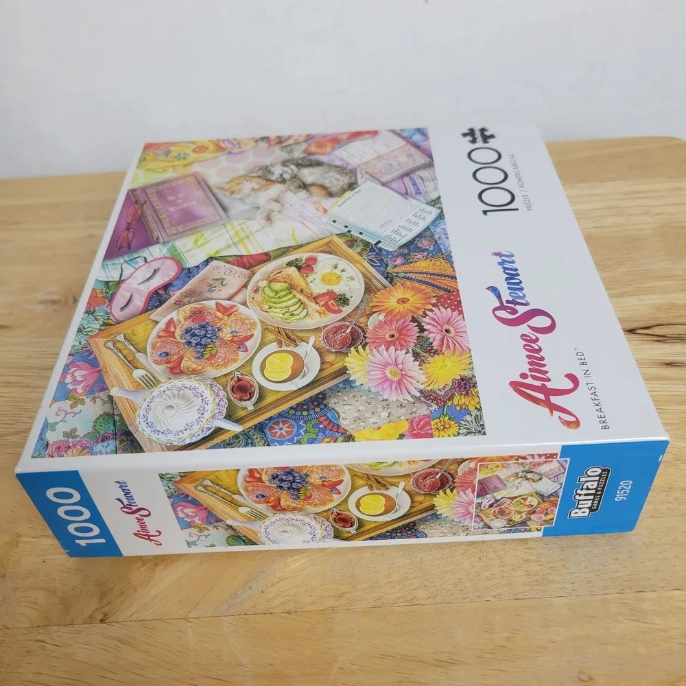 Buffalo Games Aimee Stewart Breakfast in Bed Jigsaw Puzzle 1000 Piece Complete